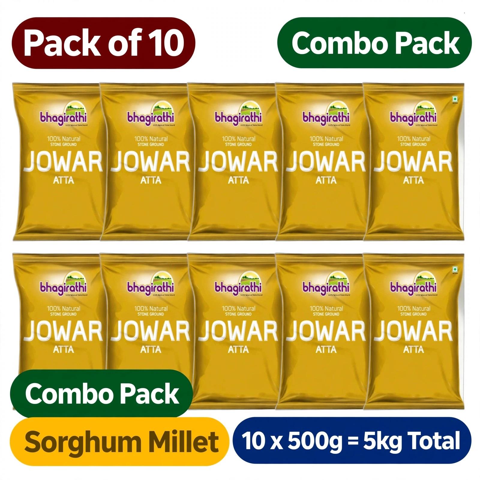 5kg Jwari Atta Sorghum (10 Pkts Of 500g) 5kg